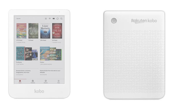 La version blanche de la Kobo Clara Colour a le même prix que la version noire. (Source de l'image : Rakuten)
