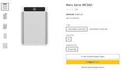 Configurations de la série Mars MC560 du Minisforum (source : Minisforum)