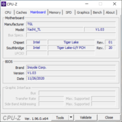 Infos système Carte mère CPU-Z