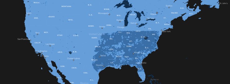 Extension de la carte de couverture Starlink aux États-Unis
