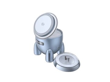 Le nouveau chargeur 2-en-1 d'Ugreen a la forme d'une fusée. (Source de l'image : Ugreen)