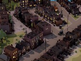Une image montrant plusieurs bâtiments dans City of Gangsters, actuellement à -80 % sur Steam.