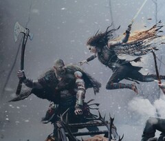 Kratos repousse une Freya éplorée et exaspérée dans God of War Ragnarok. (Source de l'image : PlayStation)