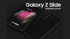 Un rendu de &quot;Galaxy Z Slide &quot;. (Source : LetsGoDigital)