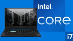 Le 2021 Asus TUF Dash F15 peut également être configuré avec un i5-11300H ou un i7-11370H. (Source de l'image : Asus/Intel - édité)