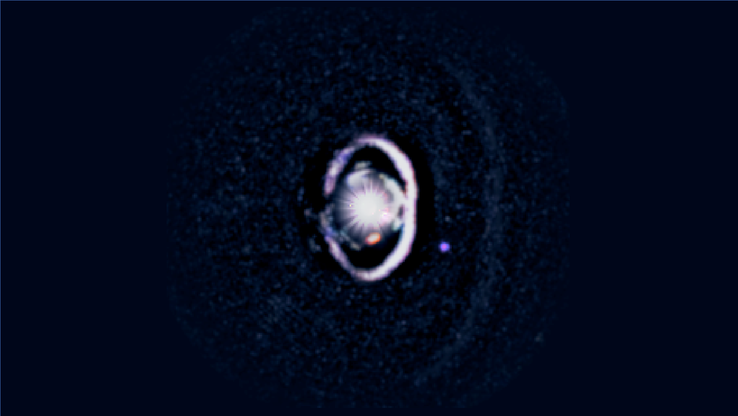 Image du système WISPIT montrant WISPIT 2b (Source de l'image : Laird Close/Université de l'Arizona)