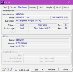 Carte mère CPU-Z