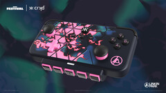 La manette de jeu sans fil CRKD Neo S Linkin Park 5-Fret Fortnite Festival Edition est dotée de pouces à effet Hall (Image source : CRKD)