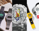 De gauche à droite (photo) : La rag &amp; bone × Casio Vintage Premium, la A$AP Ferg GA-110FRG-7AER, et la Supreme × The North Face DW-6900SNF-1A. (Source de l'image : Casio. G-Central)