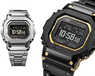 Le Casio GMW-BZ5000D-1 (à gauche) et le GMW-BZ5000BD-1 (à droite), sur fond blanc. (Source de l'image : Casio UK - édité)