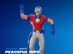 L&#039;emote &quot;Hanches paisibles&quot; telle qu&#039;elle apparaît sur le client Fortnite (source d&#039;image : iFireMonkey X)