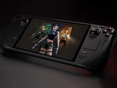 L'offre groupée Masterful Remasters expirera le 3 décembre 2025. Illustration : Steam Deck avec la photo de couverture de Tomb Raider IV-VI Remastered. (Source de l'image : Valve - édité)