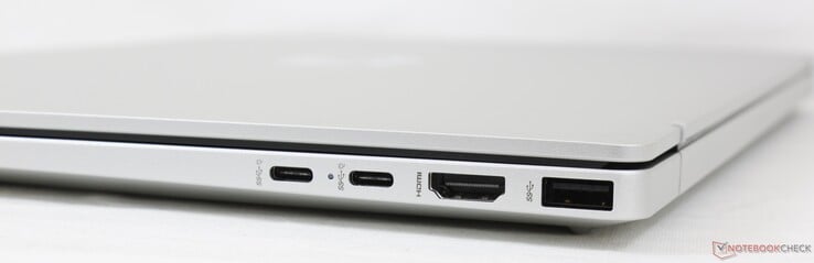 2x USB-C avec DisplayPort 1.4 + Power Delivery, HDMI 2.1, USB-A 5 Gbps