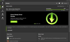 Nvidia GeForce Game Ready Driver 552.22 téléchargeable dans l&#039;application Nvidia (Source : Own)