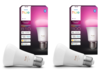 Les ampoules intelligentes Philips Hue A60 E27 Color ambiance 810 (à gauche) et 1100 (à droite). (Source de l'image : Philips Hue)