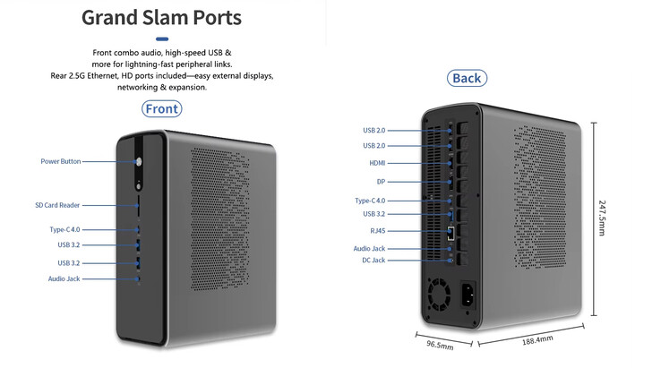 Configuration des ports et conception du mini-PC (Source de l'image : Lenovo LCFC)
