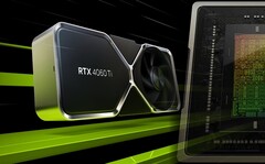 La GeForce RTX 4060 Ti peut se vanter d&#039;avoir des capacités de rendu DLSS 3 et une horloge de 2,54 GHz. (Source de l&#039;image : Nvidia - édité)