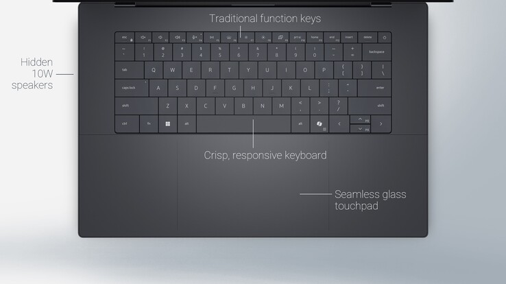 Clavier redessiné des nouveaux ordinateurs portables de la série Dell XPS (source d'image : Dell)