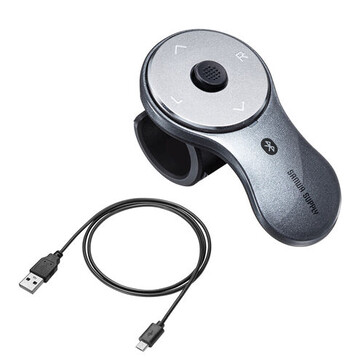 La souris à pouce Sanwa se recharge à partir de n'importe quel port USB-A. (Source : Sanwa Supply)