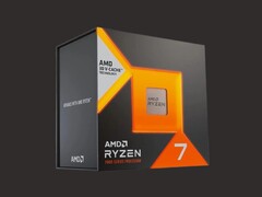 Un rendu de l'emballage de détail d'un CPU AMD Ryzen 7 7000 series X3D