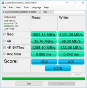 Asus Strix GL703 GM-DS74 - AS SSD (stockage principal).