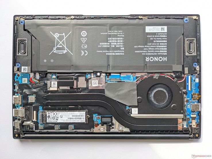 Les entrailles du MagicBook 14 de Honor avec un Core i7-1165G7