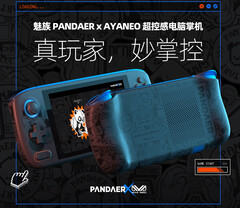 Le PANDAER x AYANEO a un design accrocheur. (Image source : Meizu)