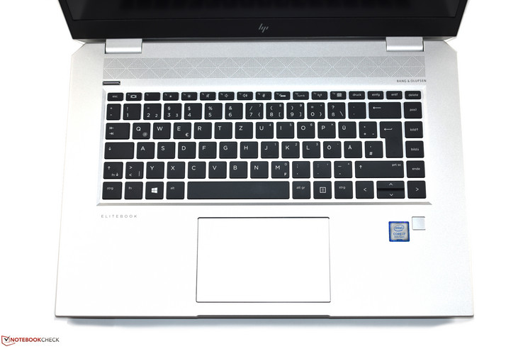 Partie clavier du HP EliteBook 1050 G1.
