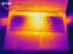 Schenker XMG Neo 17 - Relevé thermique au-dessus en cas de sollicitations soutenues.