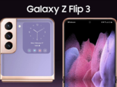 Le dernier rendu de "Z Flip 3". (Source : LetsGoDigital)