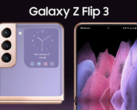 Le dernier rendu de "Z Flip 3". (Source : LetsGoDigital)