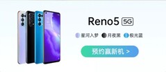 La série Reno5 vient d'être lancée. (Source : OPPO)