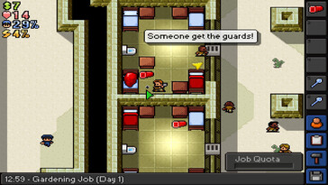 Photo : une capture d'écran du jeu The Escapists.