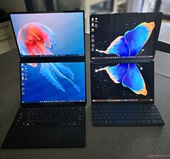 Le Zenbook DUO et le Yoga Book 9i pourraient-ils donner naissance à une vague d'appareils à double écran ? (Image : Notebookcheck)