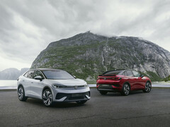 Avec leur forme de coupé, les nouveaux SUV électriques VW ID.5 et ID.5 GTX de Volkswagen ont une allure sportive (Image : Volkswagen)