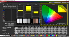 CalMAN ColorChecker (Profil : Vivid)