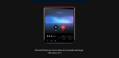 Gemini Live sur le Razr+. (Source de l'image : Motorola)