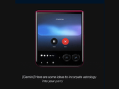 Gemini Live sur le Razr+. (Source de l'image : Motorola)