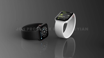 Apple Watch 7 Noir/Argent (image via Jon Prosser)