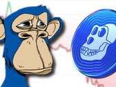 ApeCoin vient des esprits qui ont créé les populaires NFTs Bored Ape. (Image source : Yuga Labs/ApeCoinDAO/CoinMarketCap - édité)