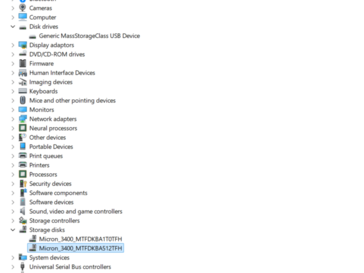 Après le piratage, les disques SSD sont répertoriés sous 