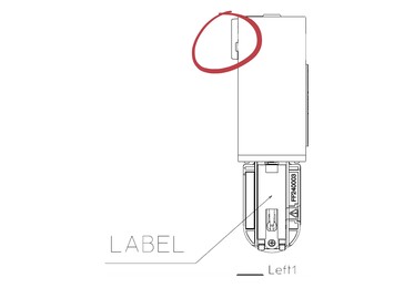 Une esquisse dans le dossier FCC de Fujifilm indique que l'appareil photo compact demi-film sera équipé d'un EVF. (Source de l'image : FCC)