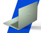 L’OmniBook 5 peut être équipé de jusqu’à 16 Go de RAM et d’un Core 7 350. En photo : une image promotionnelle retouchée montrant l’arrière de l’ordinateur portable.