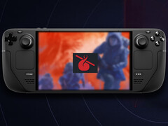 Le dernier jeu du Horror Icons Showcase est The Thing : Remastered. Sur la photo : Steam Deck faisant tourner le jeu. (Source de l'image : Humble Bundle et Steam - édité)