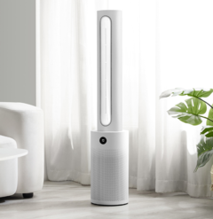 Le Mijia Smart Bladeless Purification Fan peut fournir des vitesses de vent allant jusqu'à 15,5 m/s (~51 ft/s). (Image source : Xiaomi)