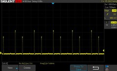 25% de luminosité : 7,68 kHz