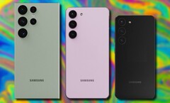 La série Samsung Galaxy S23 est apparemment disponible dans un large choix de couleurs. (Image source : TechnizoConcept &amp;amp; Unsplash - édité)