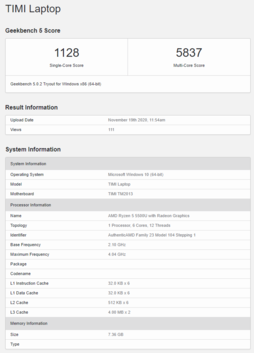 (Source de l'image : Geekbench)