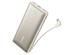 L'Anker Nano Power Bank 20K avec câble USB-C intégré présente un format plus fin que son frère de 10 000 mAh. (Source de l'image : Anker/Amazon via Reddit) 
