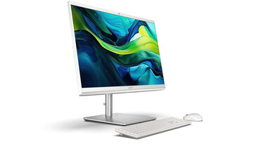 Avec le clavier et la souris sans fil fournis (Image source : Acer)